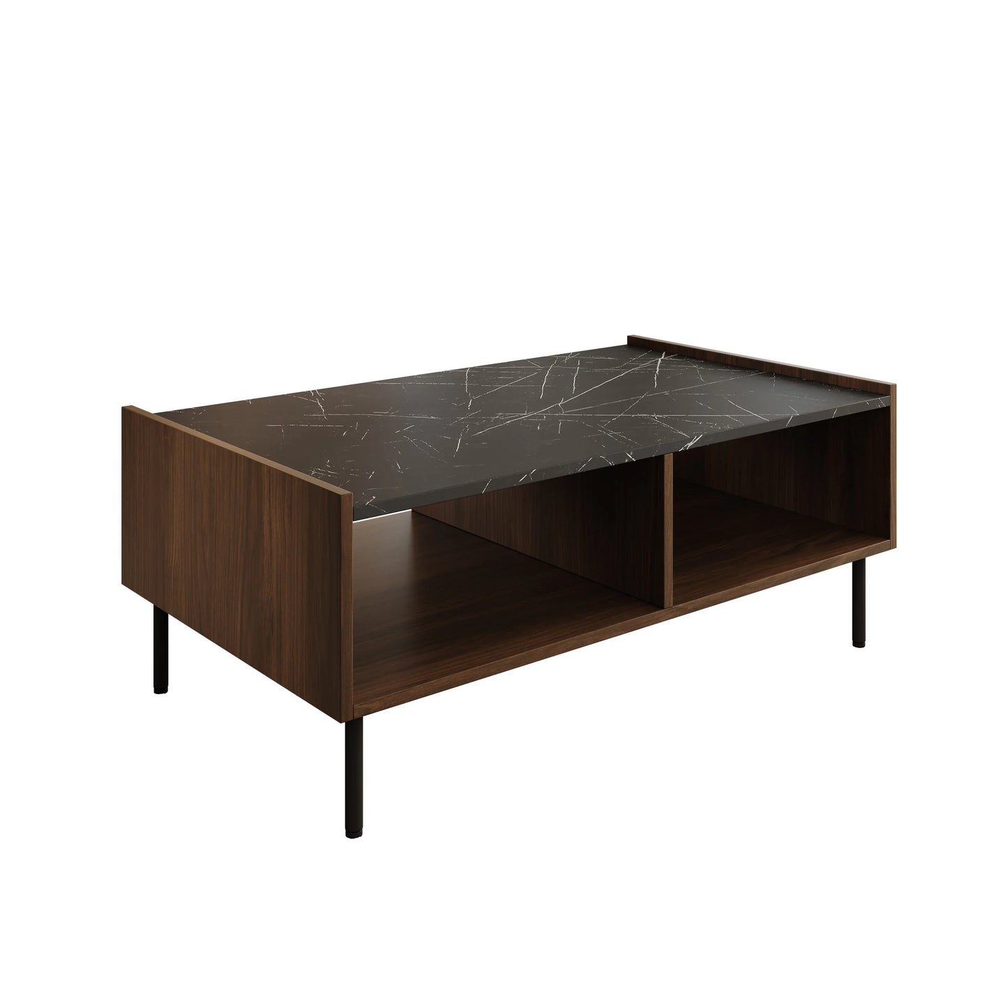 Soffbord – Mörk ek – 97 × 60 × 39 cm