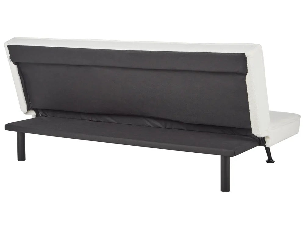 NOVA 3-sits Bäddsoffa i Bouclé – Vit