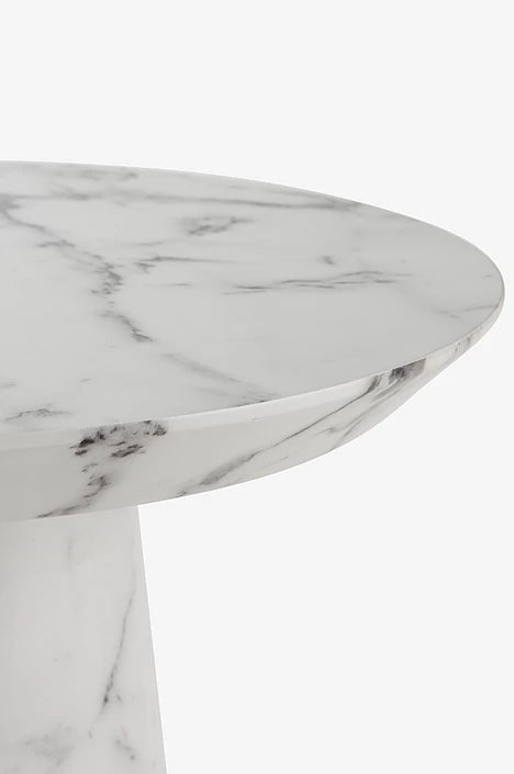 Runt sideboard i marmorlook