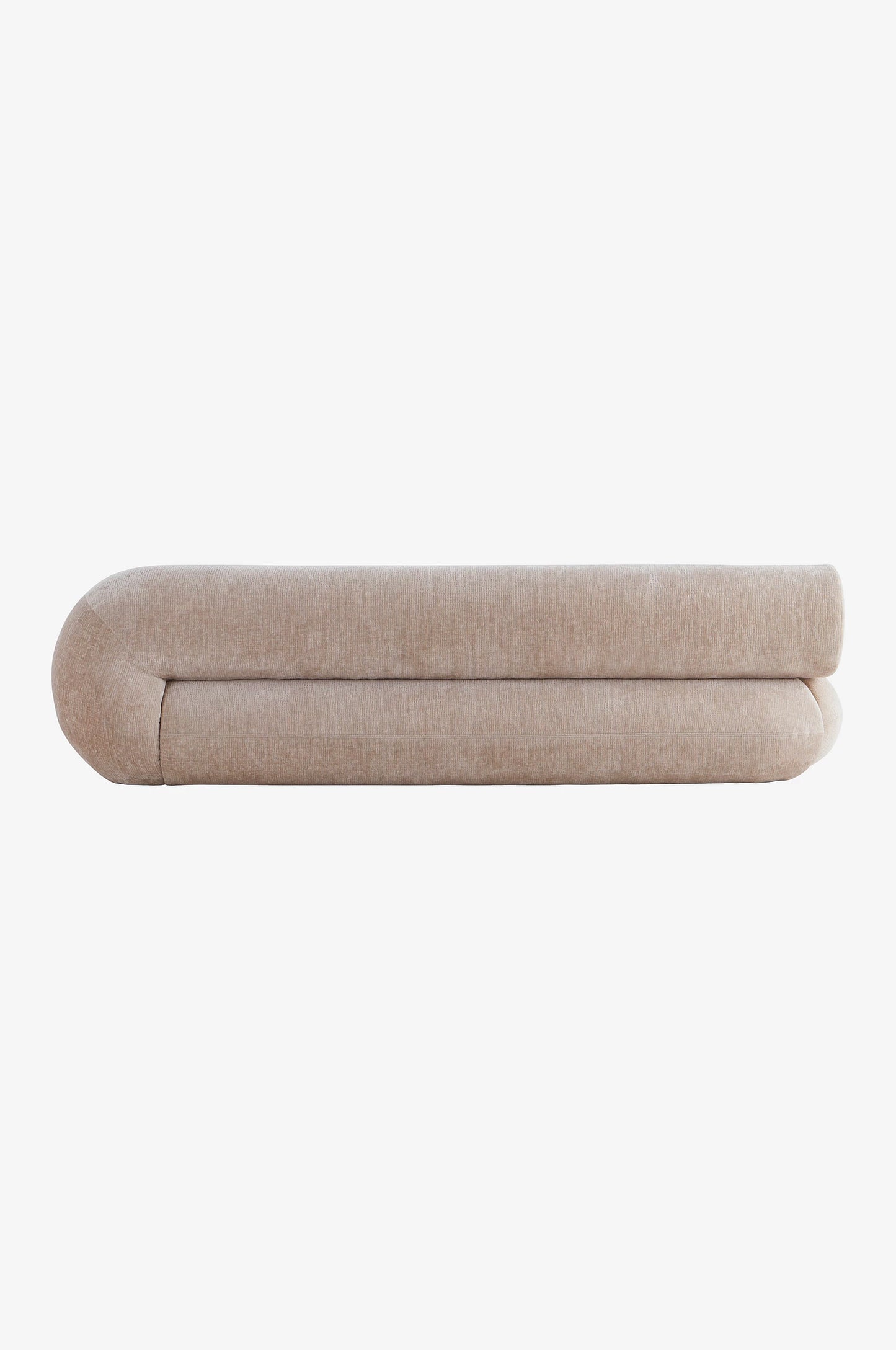 En Elegant och Komfortabel Sängram i beige chenilletyg - 180cm