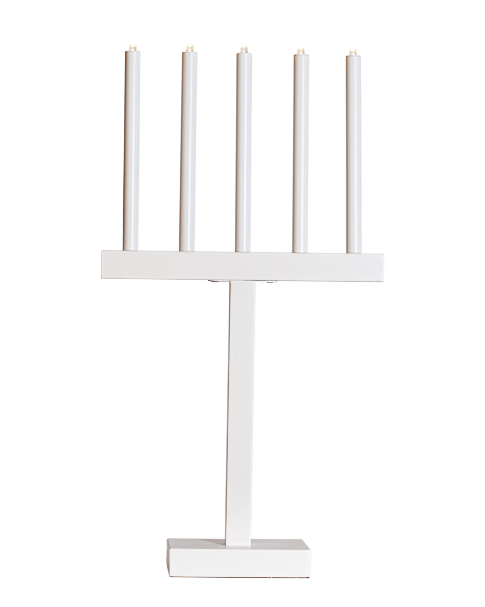 GIL Bordslampa/ljusstake vit