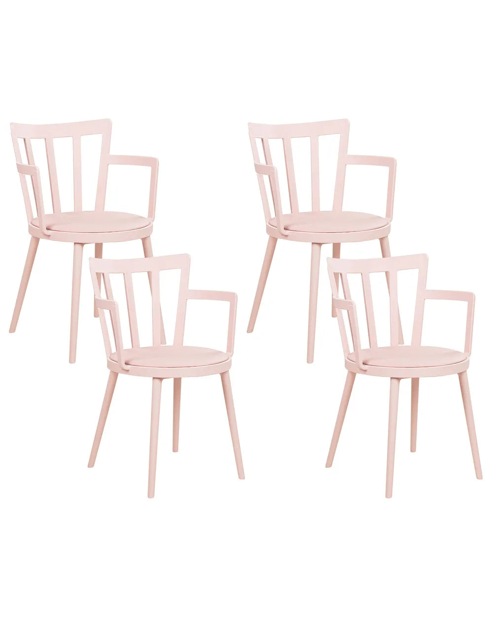 Elira matstol i rosa konstläder 4-pack