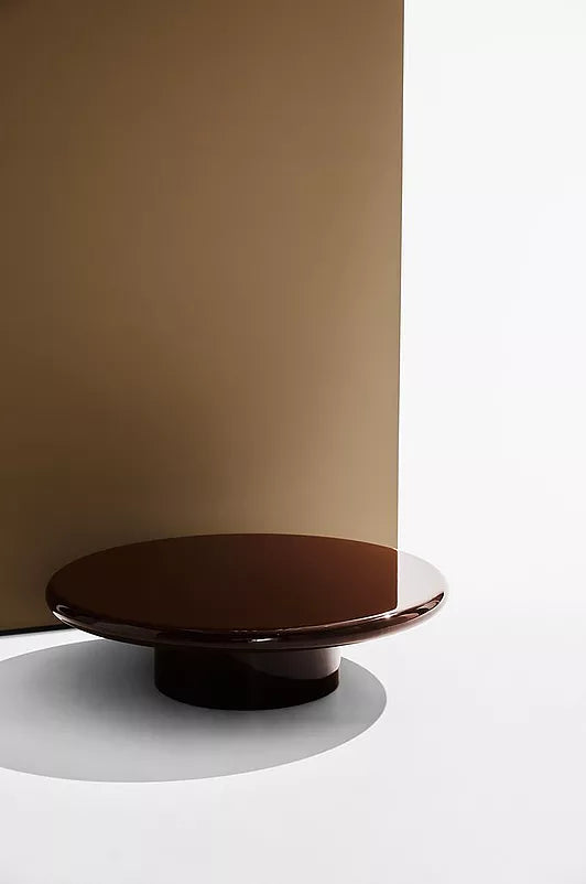 LUMINA Soffbord – Rund Design i Högglansig Finish