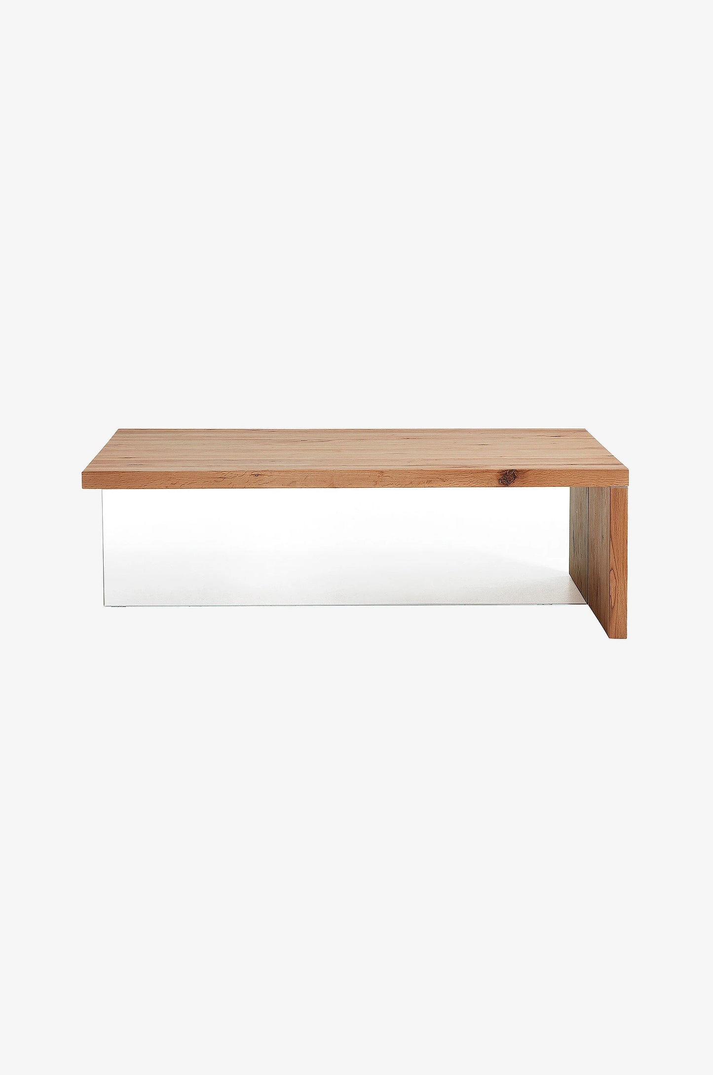 Oak soffbord med glasben
