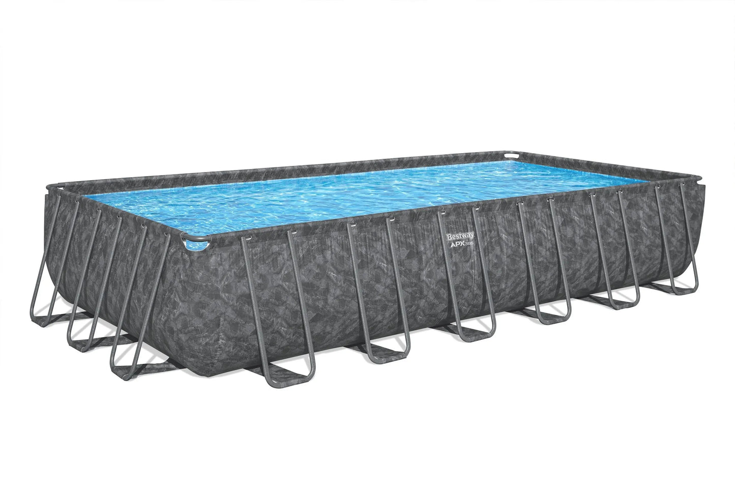 Bestway® APX 365™ 7,32 x 3,66 x 1,32 m – Året-runt stålpool med Polar-Shield™ väderskydd (561KG)