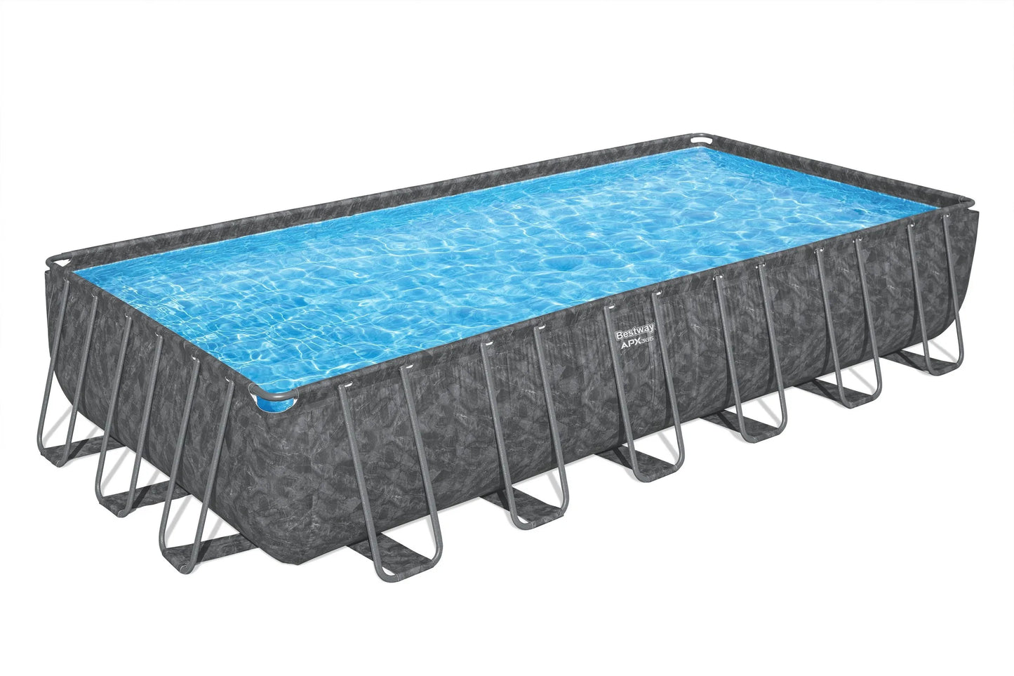 Bestway® APX 365™ 7,32 x 3,66 x 1,32 m – Året-runt stålpool med Polar-Shield™ väderskydd (561KG)
