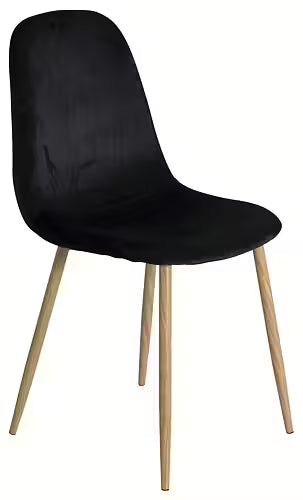 Nova – Modern matstol i svart sammet 6 Pack