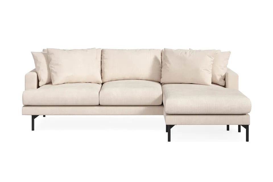 Nordvik Hörnsoffa i Beige Manchester – Högervänd