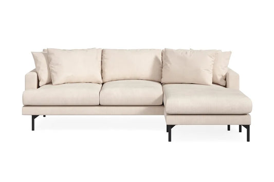 Nordvik Hörnsoffa i Beige Manchester – Högervänd