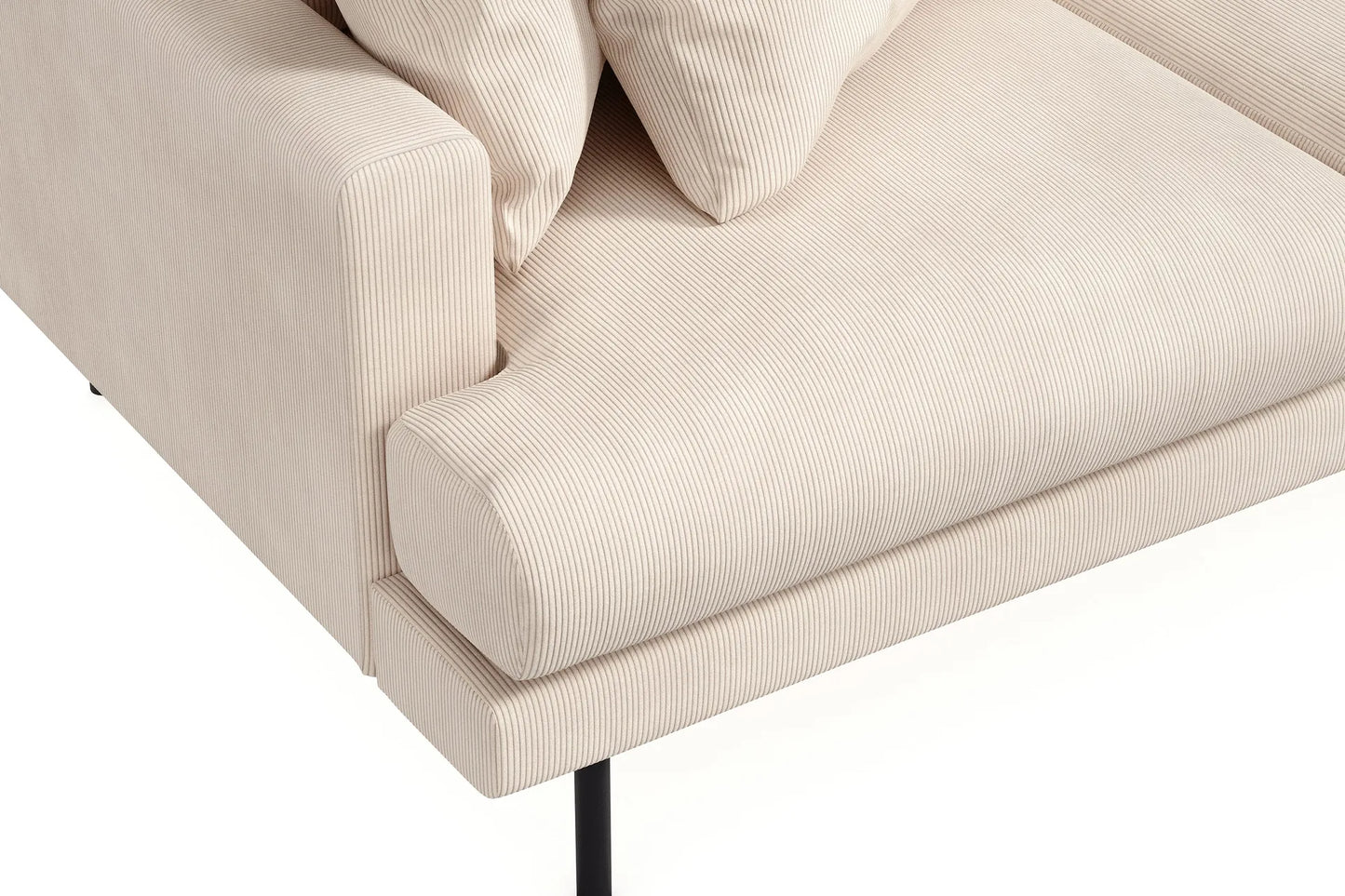 Nordvik Hörnsoffa i Beige Manchester – Högervänd