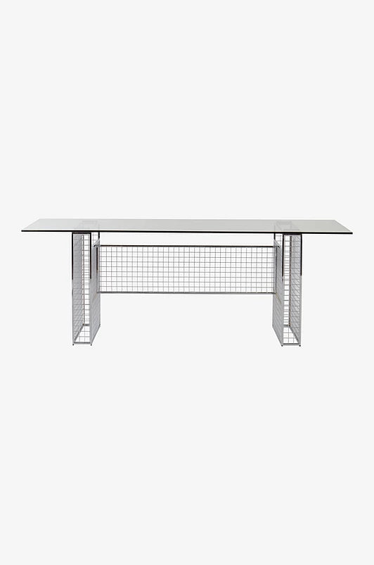 Viresta Matbord med Glasbordsskiva – 205 cm