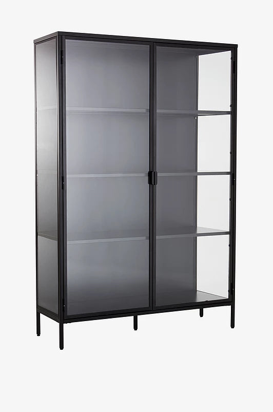 Nordhamn Vitrinskåp i Metall & Glas – 180 cm