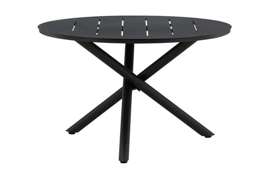 Matbord Utomhus Rund 120 cm Svart