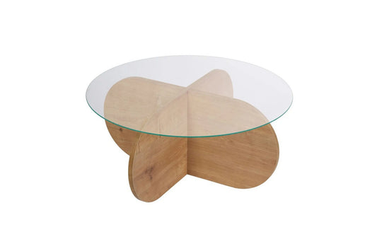 Soffbord  75 cm med Glasskiva