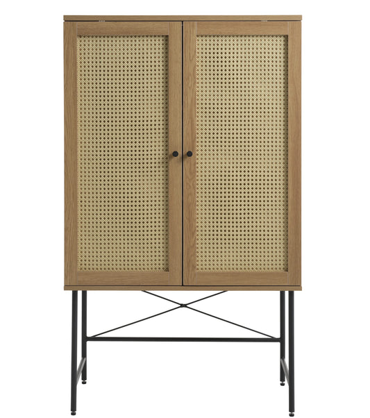Sorrento Skåp – Rotting & Svart Metall 80 cm