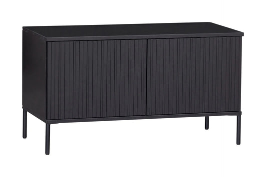 Nordic Black Cabinet – Furuhylla med Dörrar & Förvaring