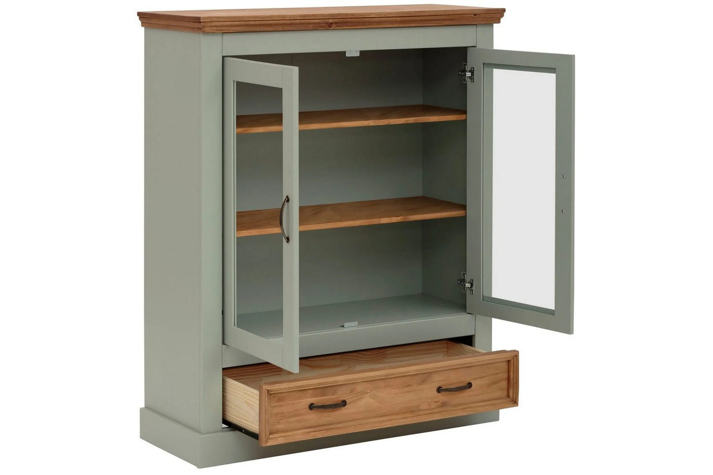 Vitrin Ann Salviagrön/fläck/vax