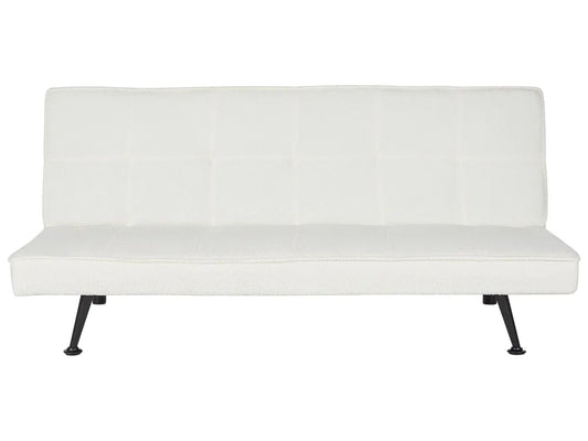 NOVA 3-sits Bäddsoffa i Bouclé – Vit