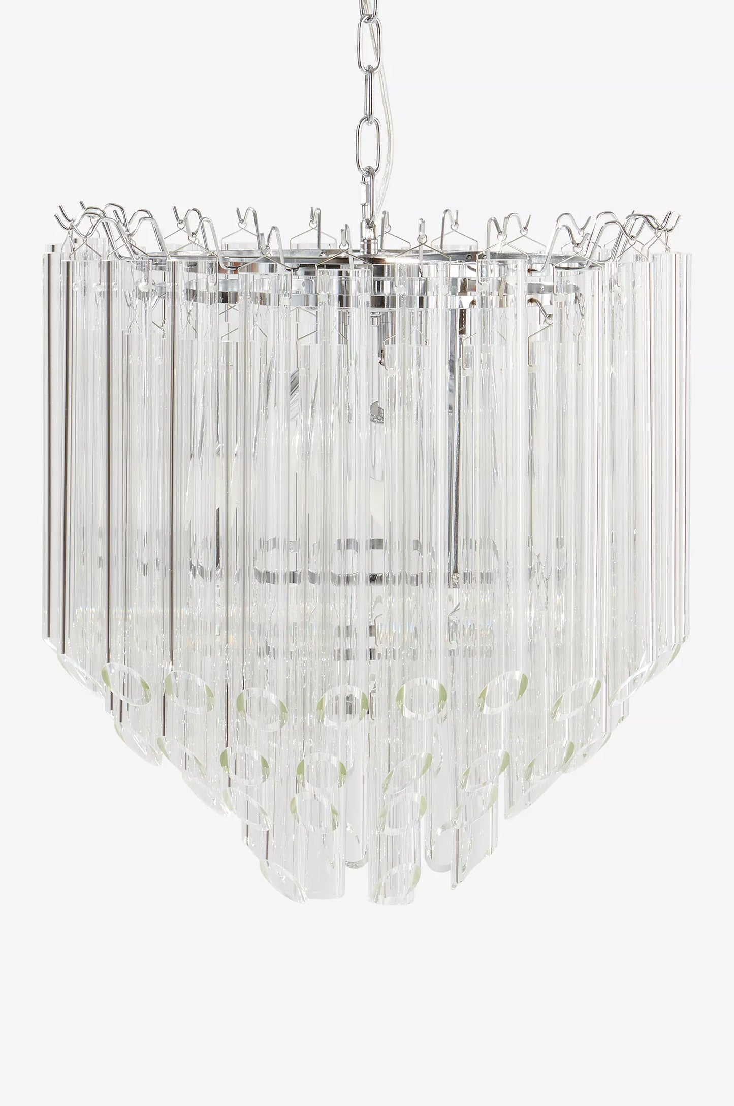 Taklampa med glasstavar