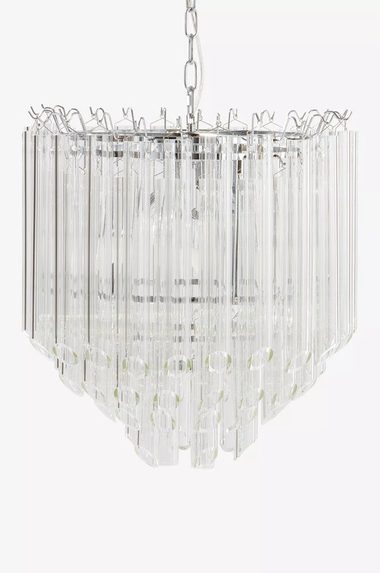 Taklampa med glasstavar