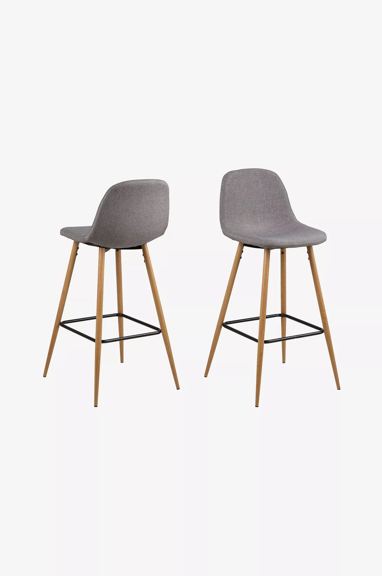 4-pack Gråa barstolar