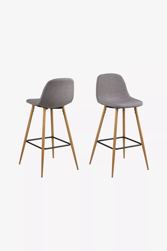 4-pack Gråa barstolar