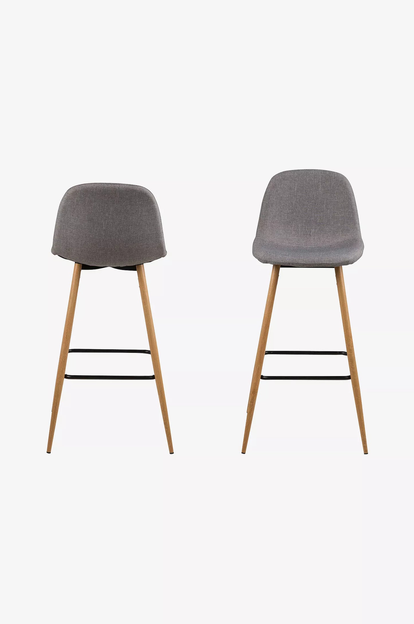 4-pack Gråa barstolar